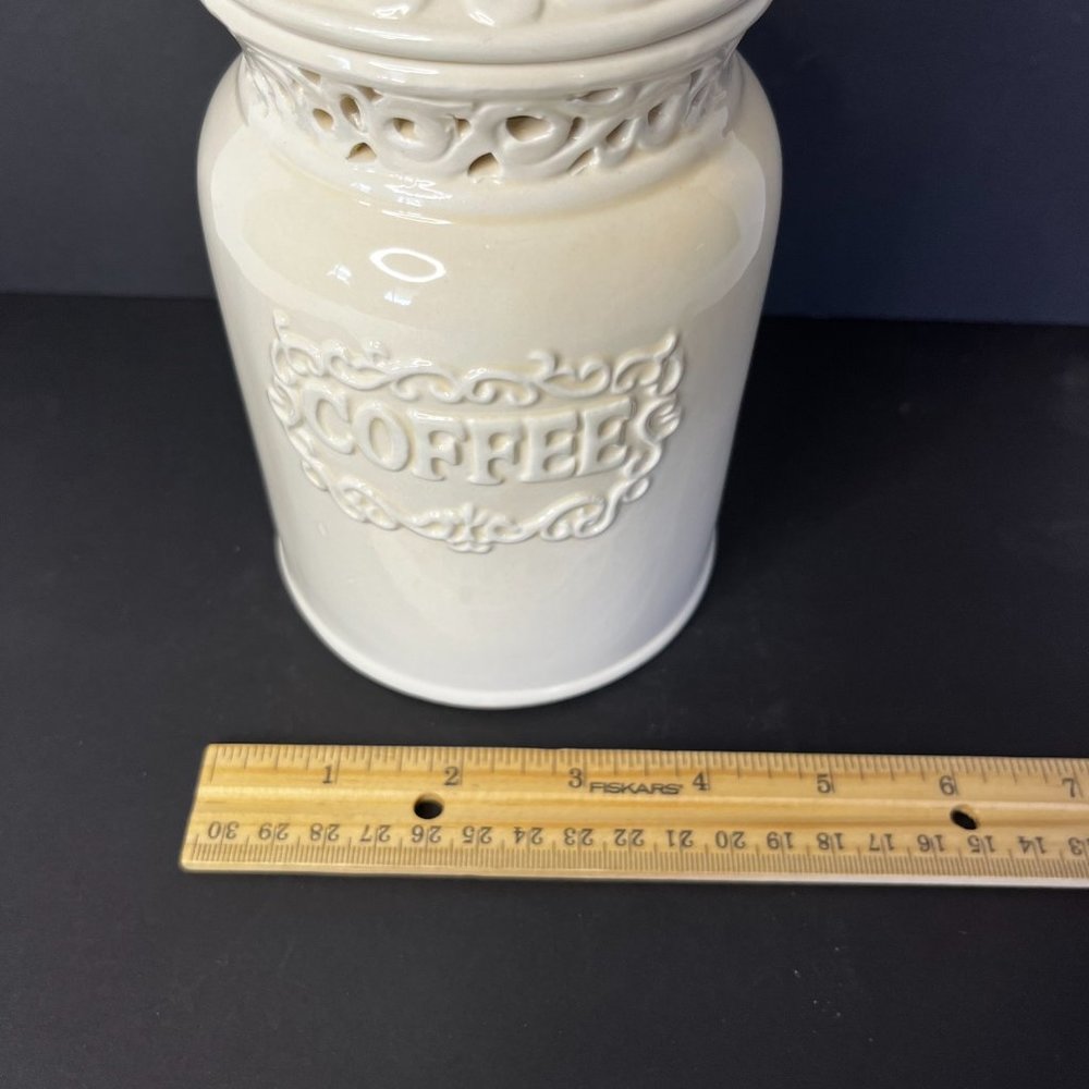 California Pantry 2006 Classic Ceramic Coffee Canister Airtight Rubber Seal Lid - Picture 6 of 16